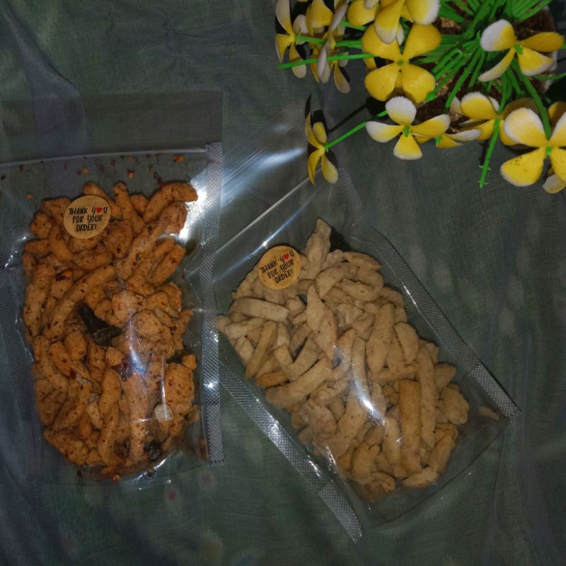 

Basreng pedas daun jeruk 150 gram