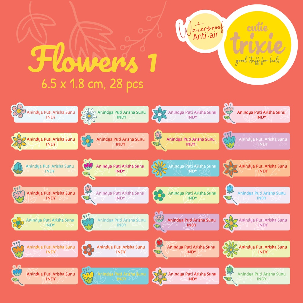 

Sticker Label Nama Anak Flower 1