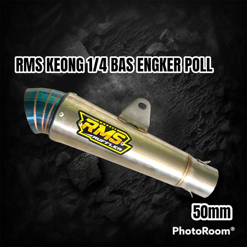 slincer Knalpot keong jumbo Jiksaw ujung blue p23cm  RMS Muffler Original d50 sarangan separo dan se