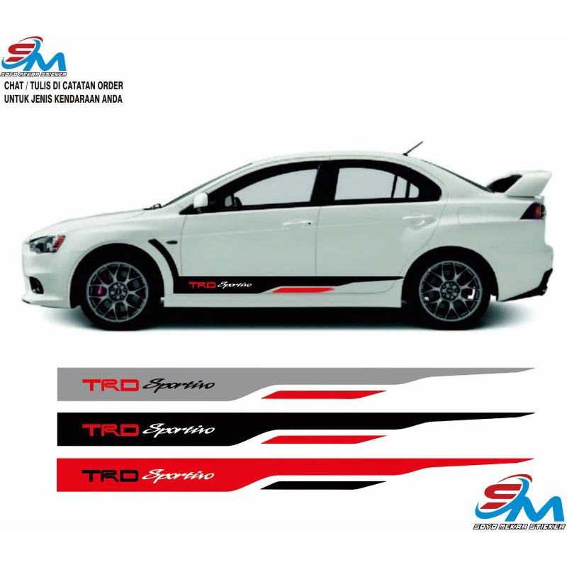 PROMO STIKER MOBIL STICKER LIS BODY MOBIL TRD SPORTIVO