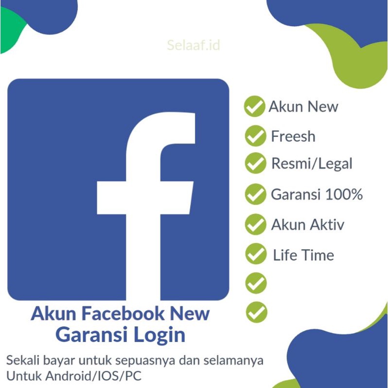 Jual Akun FB FaceBook Baru Akun FB Garansi