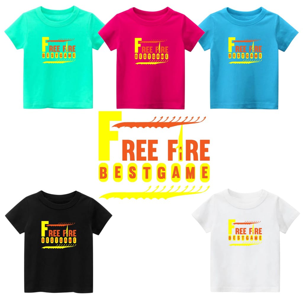 Hzl_outfit Kaos Baju Anak Free Fire BestGane Bayar Ditempat Kaos Anak Free Fire