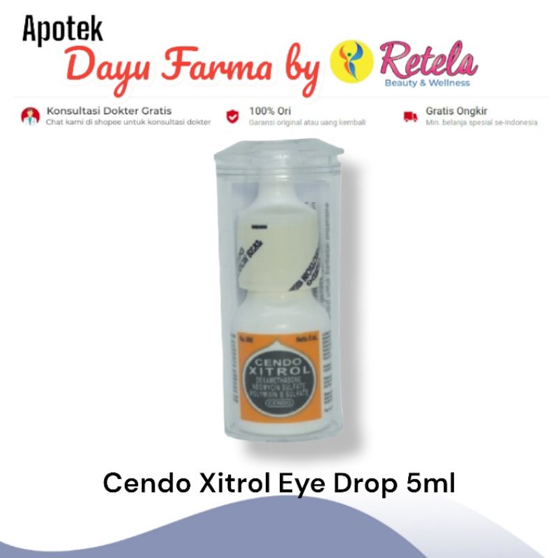 Jual Cendo Xitrol Eye Drop 5ml / Tetes Mata / Mata Merah / iritasi