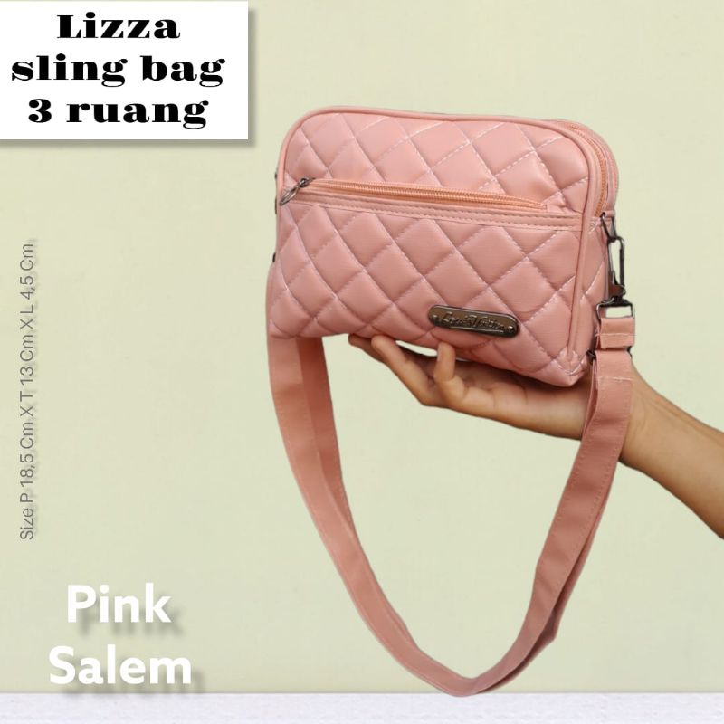 LIZZA SLING BAG 3 RUANG EMBOS CANTIK