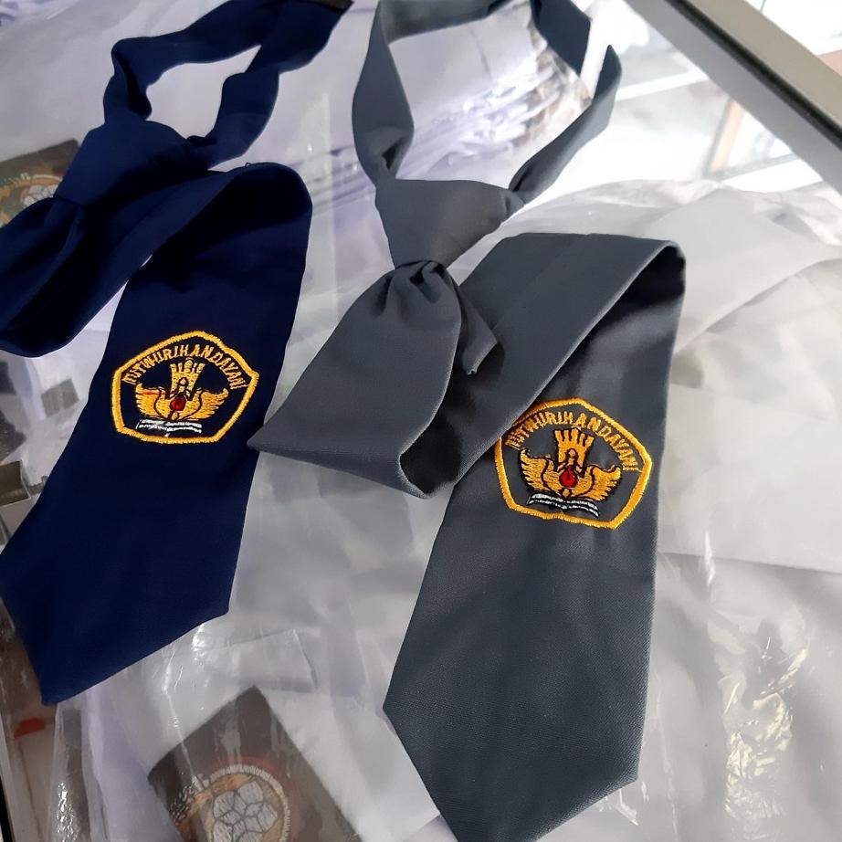 12.12 Product HOT Dasi SMP & SMA Bordir bahan Famatex - Seragam Sekolah - Dasi SMP - Dasi SMA serbuu
