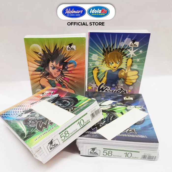 

{{{{}}] IDOLMART Buku Tulis WISUDA isi 58 Lembar - 1 Pak isi 10 Buku - Bandung