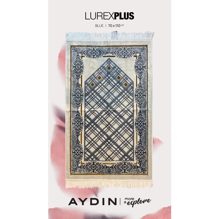 Sajadah Sajadah Turki Lembut Tebal Aydin Lurex Ultra Plus 70x110 Segi Tara(K0N2) REAL PICT Sajadah W