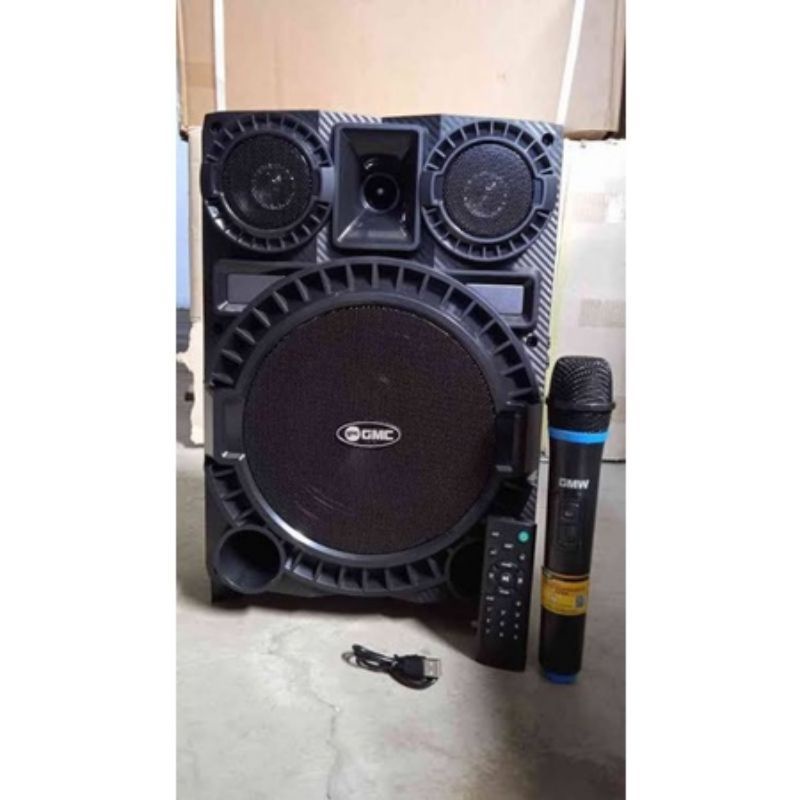 Speaker GMC 897S aktif portable 8 inch 8&quot; Bluethoot Meeting pengeras suara