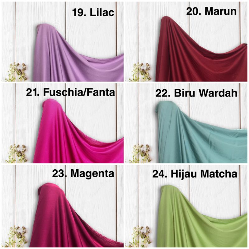 Kain Rayon Katun Rayon Viscose Premium Harga per 0,5m Ori Kahatex