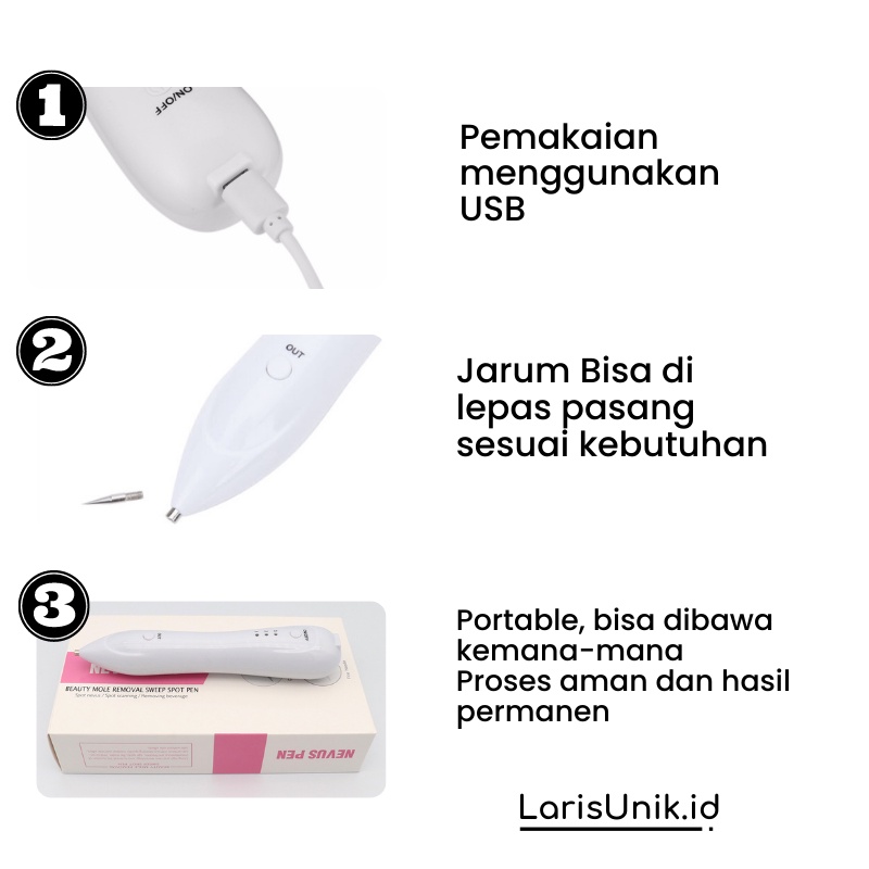 Pen Laser Penghilang Bekas Jerawat Luka Dark Spot Removal Tahi Tai Lalat Datar Tato Tatto Di Kulit Wajah Perawatan Kecantikan Pria Wanita Elektrik Menghilangkan Pembersih Komedo Hidung Membandel Tahilalat Flek Plek Hitam Di Wajah Permanen Original Ampuh