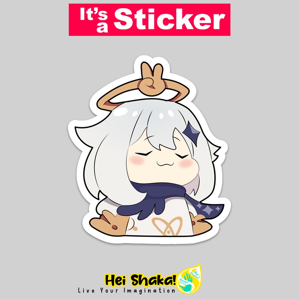 

Stiker Cute Snooty Paimon Genshin Impact Sticker Tempelan Game Gaming Bahan Vinyl Anti Air
