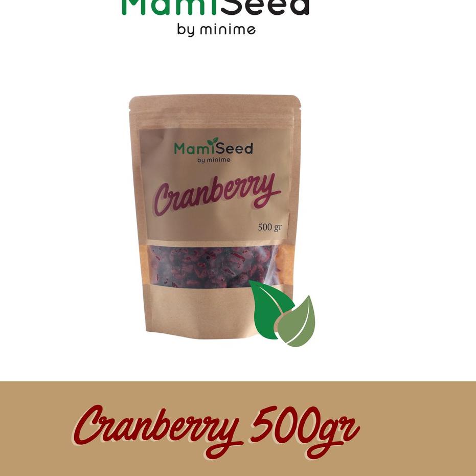 

Sale [HJ6] Mamiseed Dried Cranberry 500gr