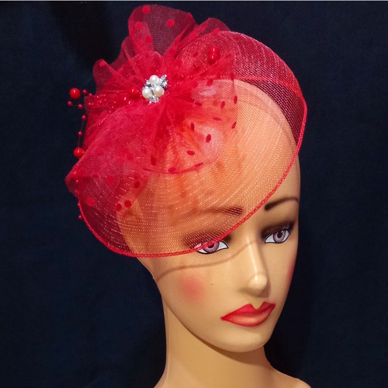 Jepit Jala Fascinator 3Mutiara-HeaJedpiece Pesta Wedding