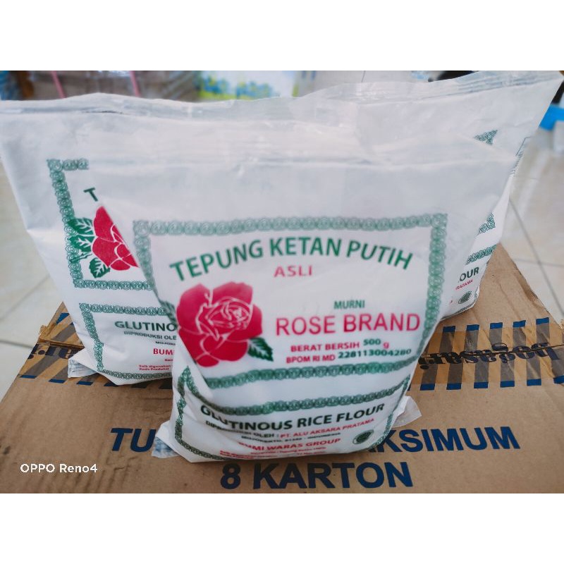 

Tepung ketan putih Rose brand 500g