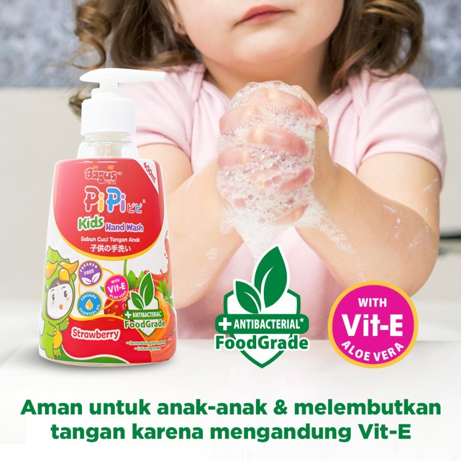 Bagus Pipi Kids Hand Wash Pouch 375ml