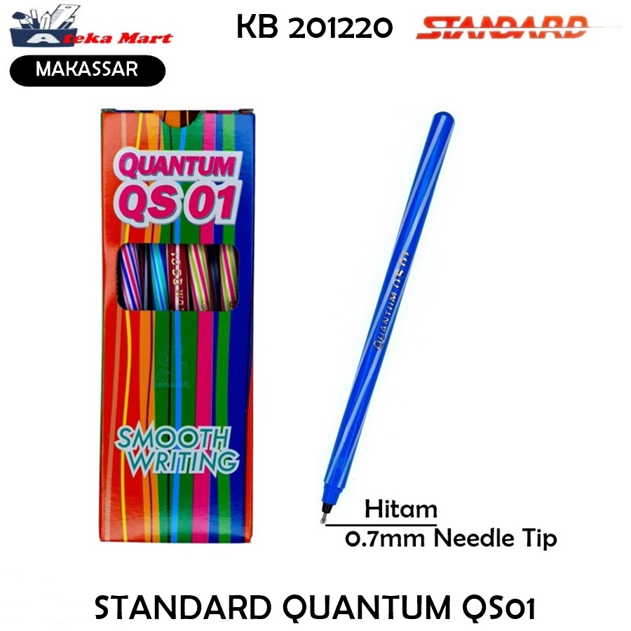 

[BOX/12PCS] STANDARD QUANTUM BALL PEN QS-01 PELNA 01 - 01i