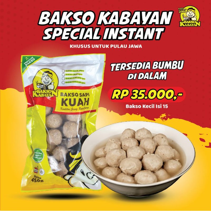 

Bakso Kecil Kabayan Isi 15 Khas Kabayan