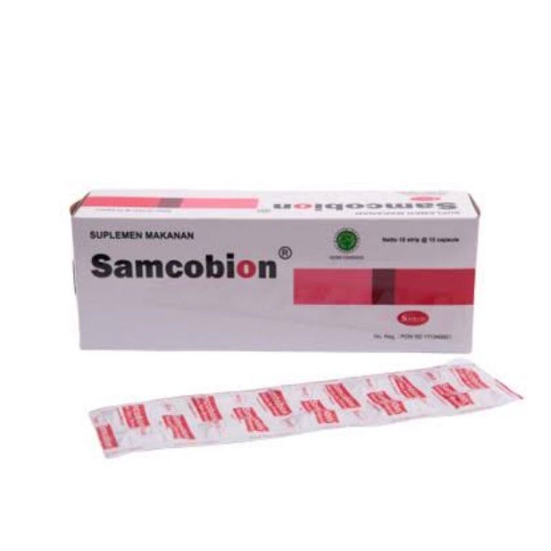 SAMCOBION BOX ISI 100 Kapsul - Multivitamin penambah darah &amp; Mineral