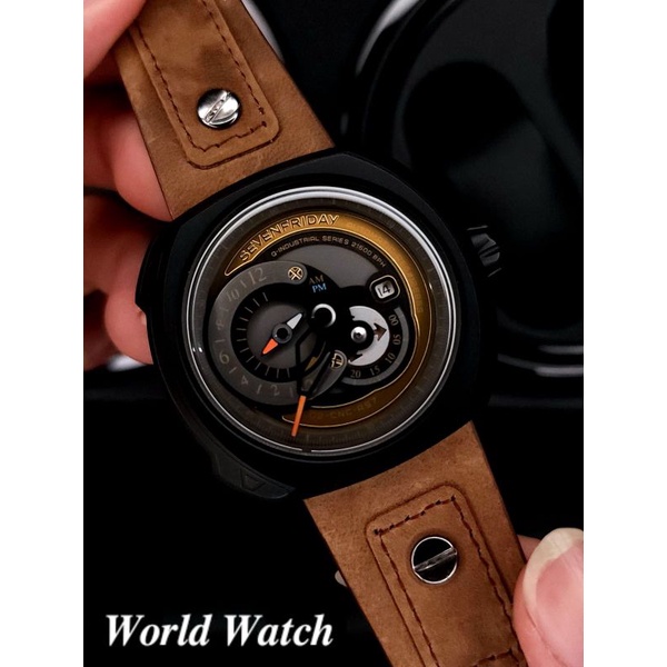 Jam Tangan Pria Merk SevenFriday Seri Q Automatic Leathers Free Box