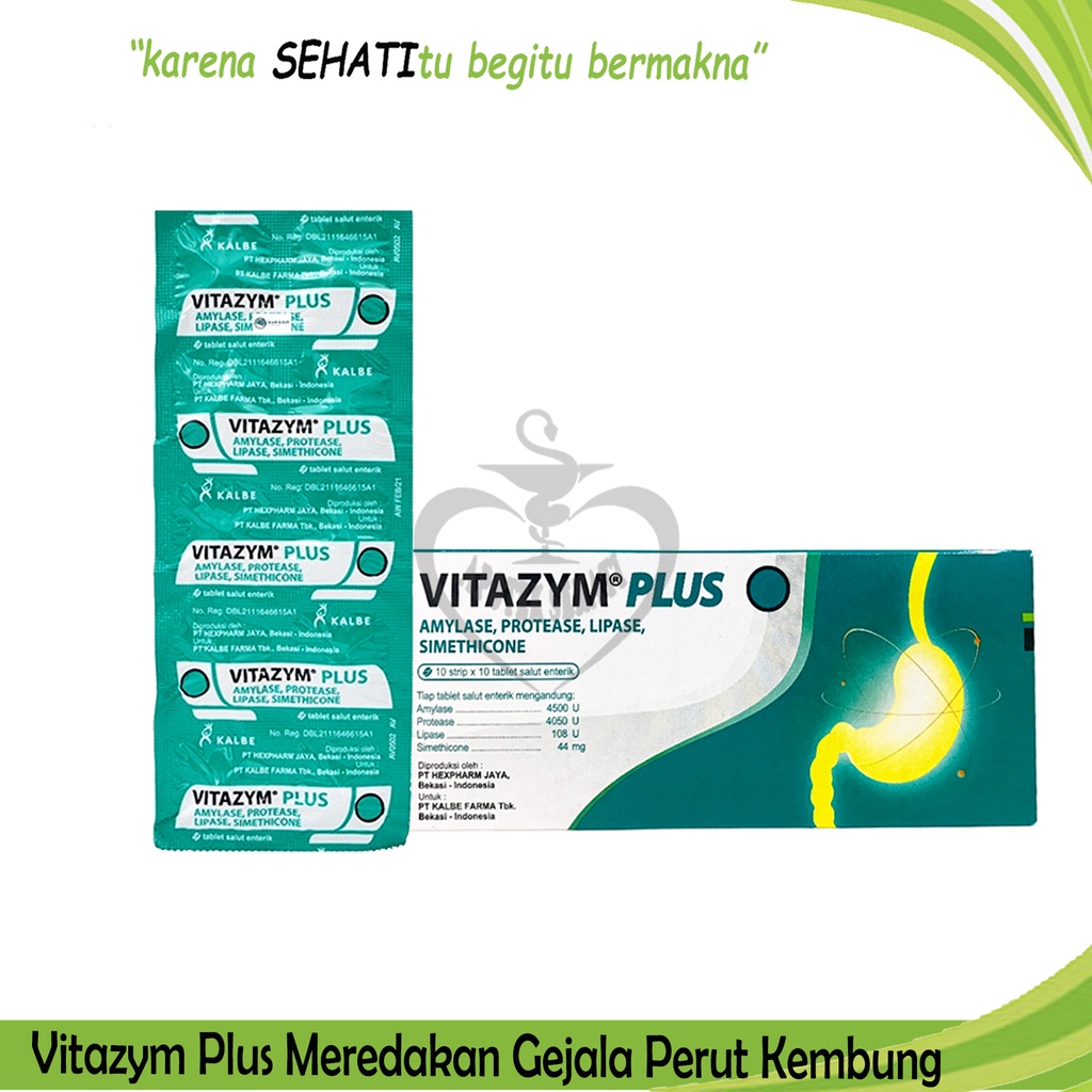 Vitazym Plus Suplemen Kesehatan Memelihara Pencernaan Lambung Sakit Maag