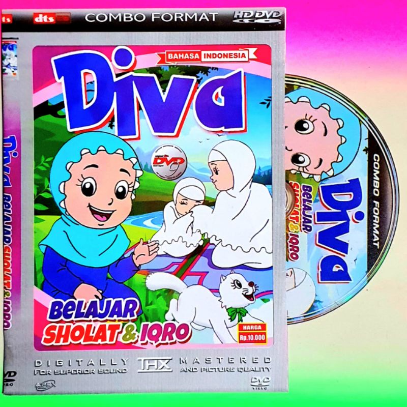 KASET FILM EDUKASI ANAK DIVA BELAJAR SHOLAT & IQRO -KASET VIDEO FILM EDUKASI ANAK DIVA TERBARU