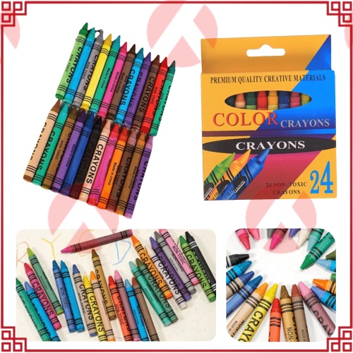 

AKN CRAYONS SET 24 COLOR / ART SET / PENSIL KRAYON ANAK SEKOLAH 24 WARNA