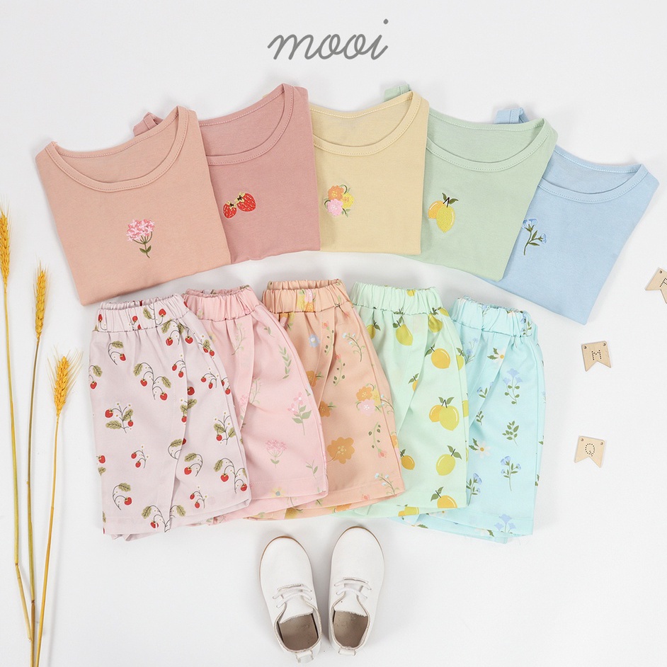 Baju Bayi Setelan Pendek Anak Perempuan Mooi Alena Skort Set 1-5 Tahun