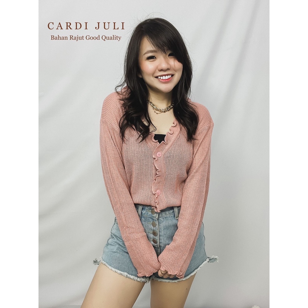 HOPYLOVY - Cardigan Wanita Juli Rajut