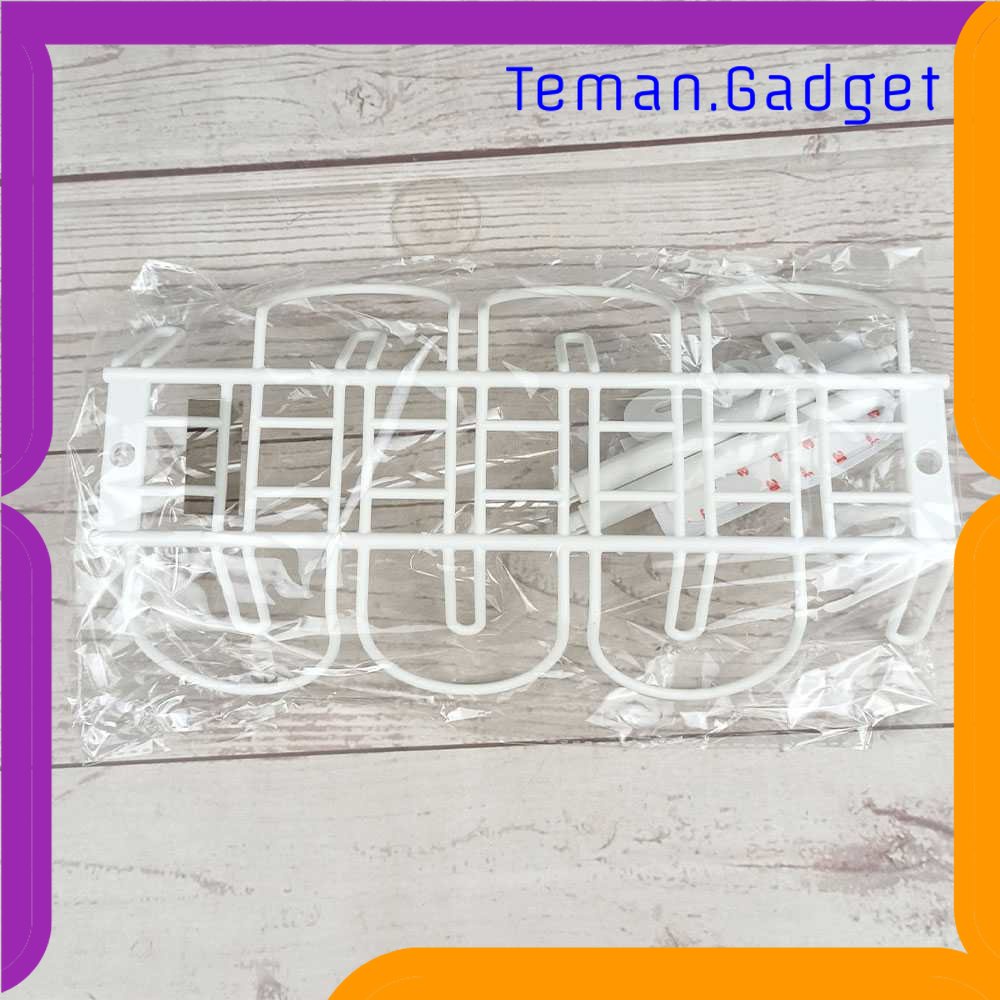 TG-RAK HOURONG Rak Gantung Bawah Meja ABS Under Table Storage Cable Organizer - WMT22