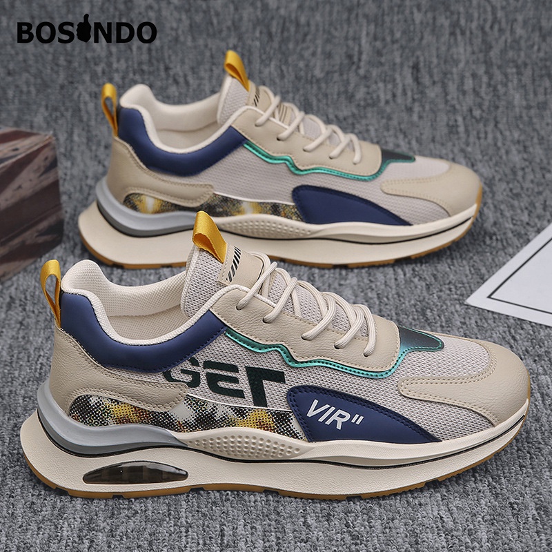 TERBARU sepatu BOSINDO K-18 Sepatu Pria Sneakers Pria Trendi Kekinian Style Casual &amp; Modis Sneakers Hangout Fashionable sepatu sport/runing Sepatu olahraga original import