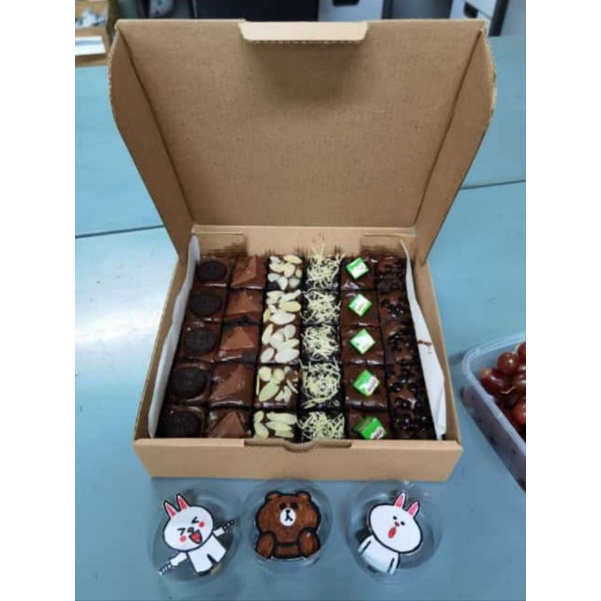 

Fudgy brownies sekat 20