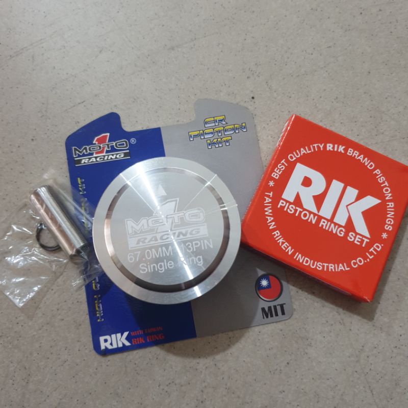 Piston 67 pen 13 singel ring seher casting 67 pin 13 moto 1 bkn forget forging