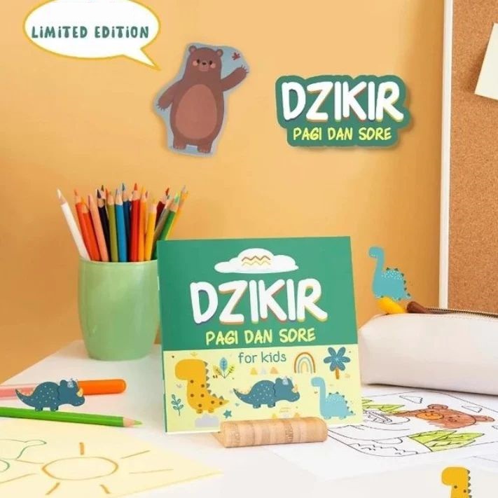 Buku Anak Dzikir Pagi dan Sore For Kids An Nahl / Buku Anak Laki - Laki dan Perempuan