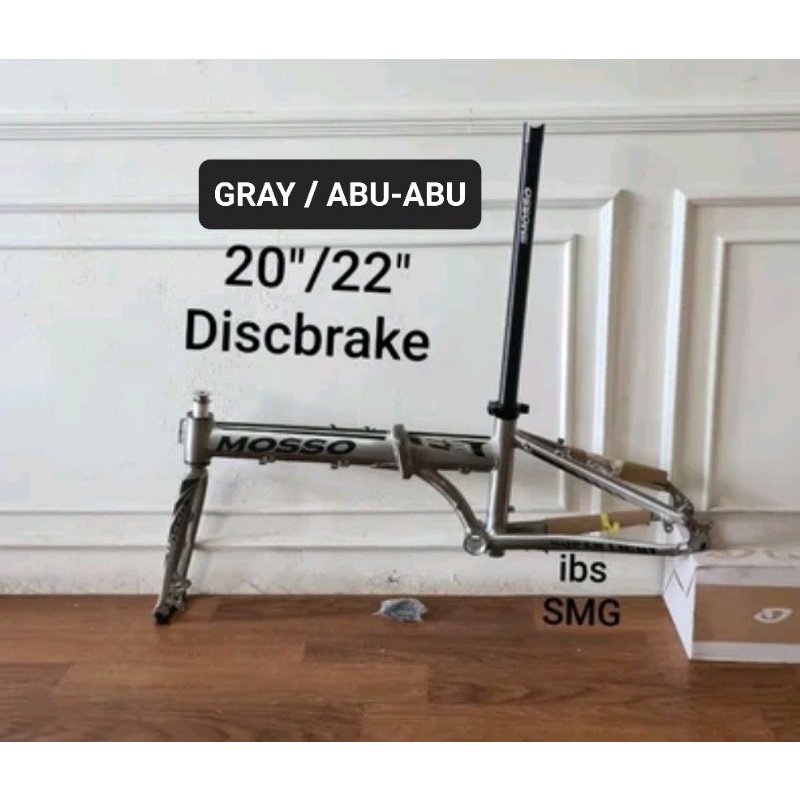 KOMPLIT FRAME SEPEDA LIPAT MOSO F3 TAIWAN 20 / 22 INCH FRAME SELI MOSO ALLOY ALUMUNIUM