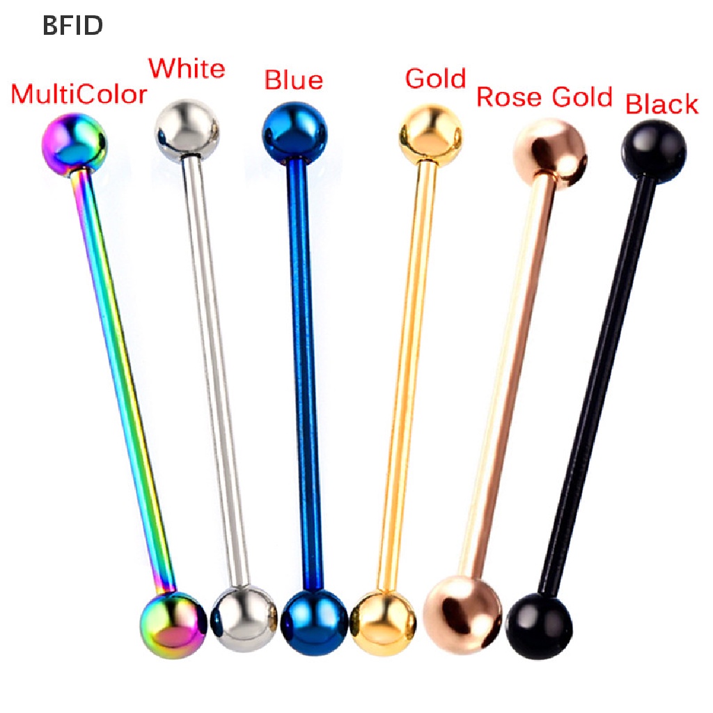 [BFID] Surgical Steel Industrial Bar Scaffold Ear Barbell Ring Wanita Perhiasan Bedah Baja Industrial Bar Scaffold Ear Barbel Cincin Wanita Perhiasan2018 Surgical Steel Industria