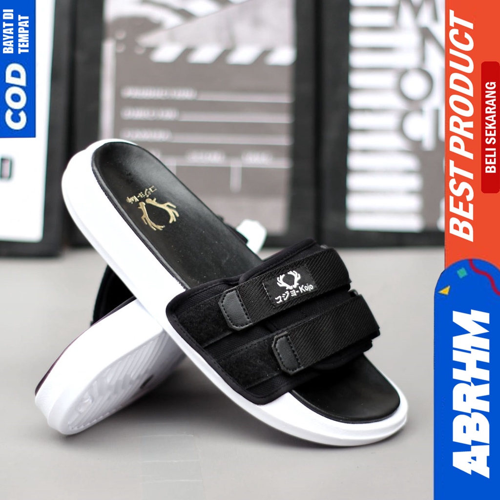 Sandal Slide Pria Distro Slop Sendal Selop Ringan Abraham ZORO