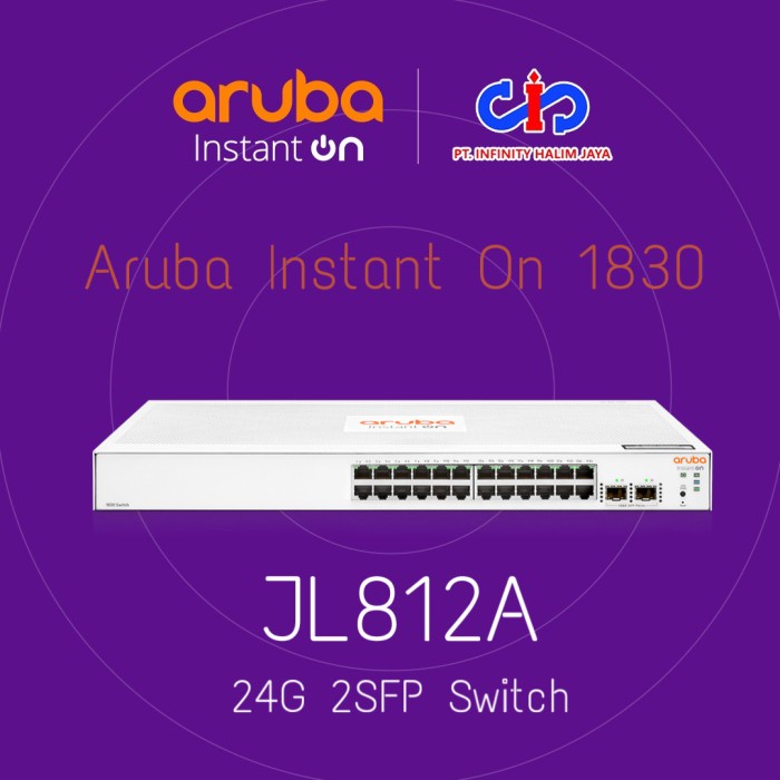 Produk Terbaru Hpe Jl812A Aruba Instant On 1830 24G 2Sfp Switch