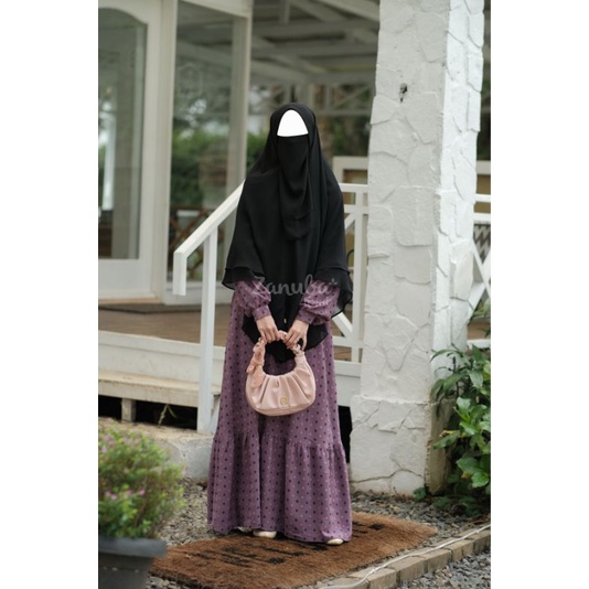 Dots Two tone Zanuba Gamis