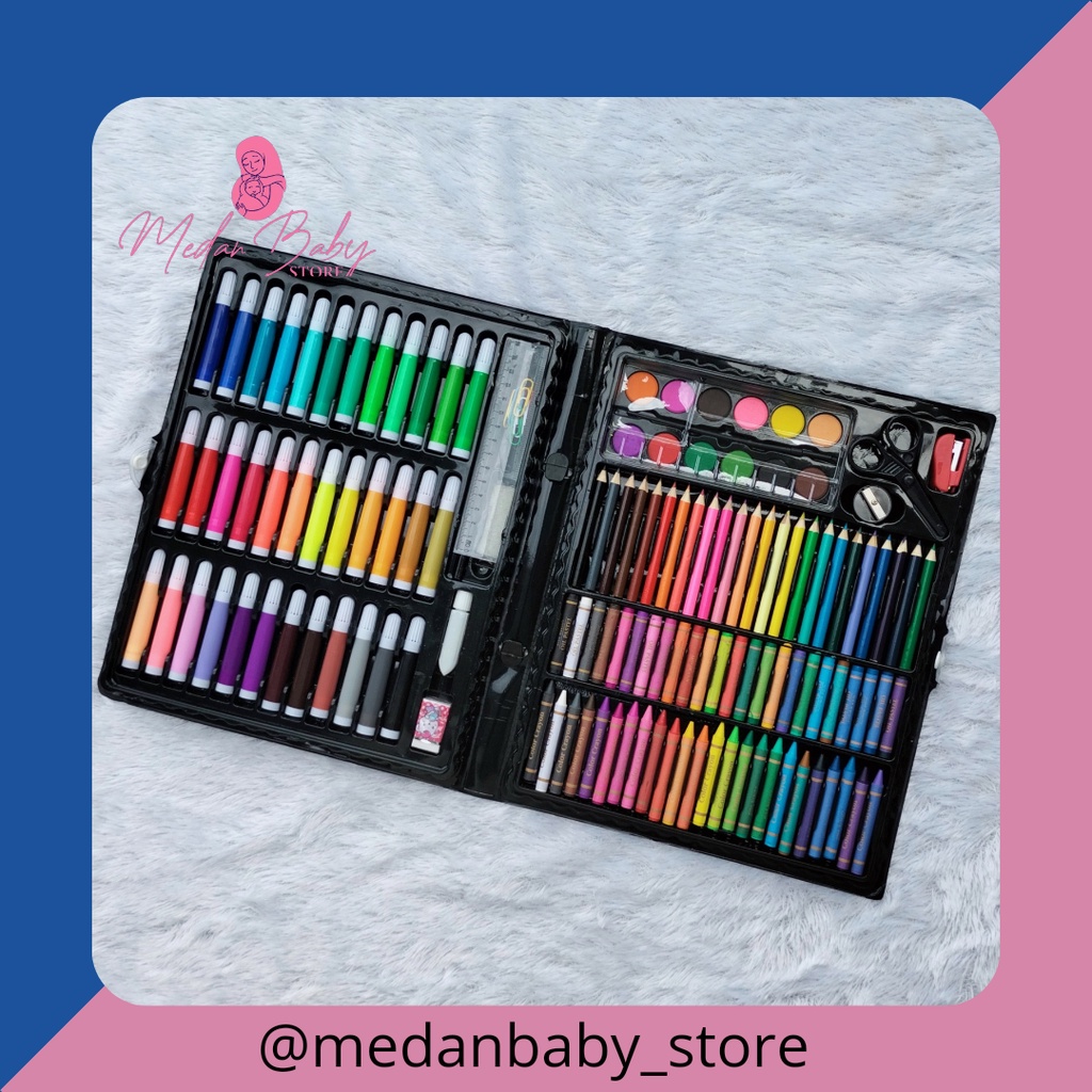

CRAYON SET 68PCS / KRAYON MEWARNAI ANAK 68PCS / PENSIL WARNA SET 68PCS
