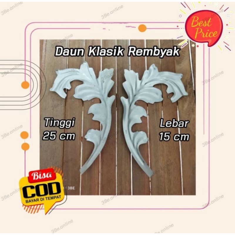 Daun klasik rembyak plat besi ornamen pintu pagar besi tralis balkon