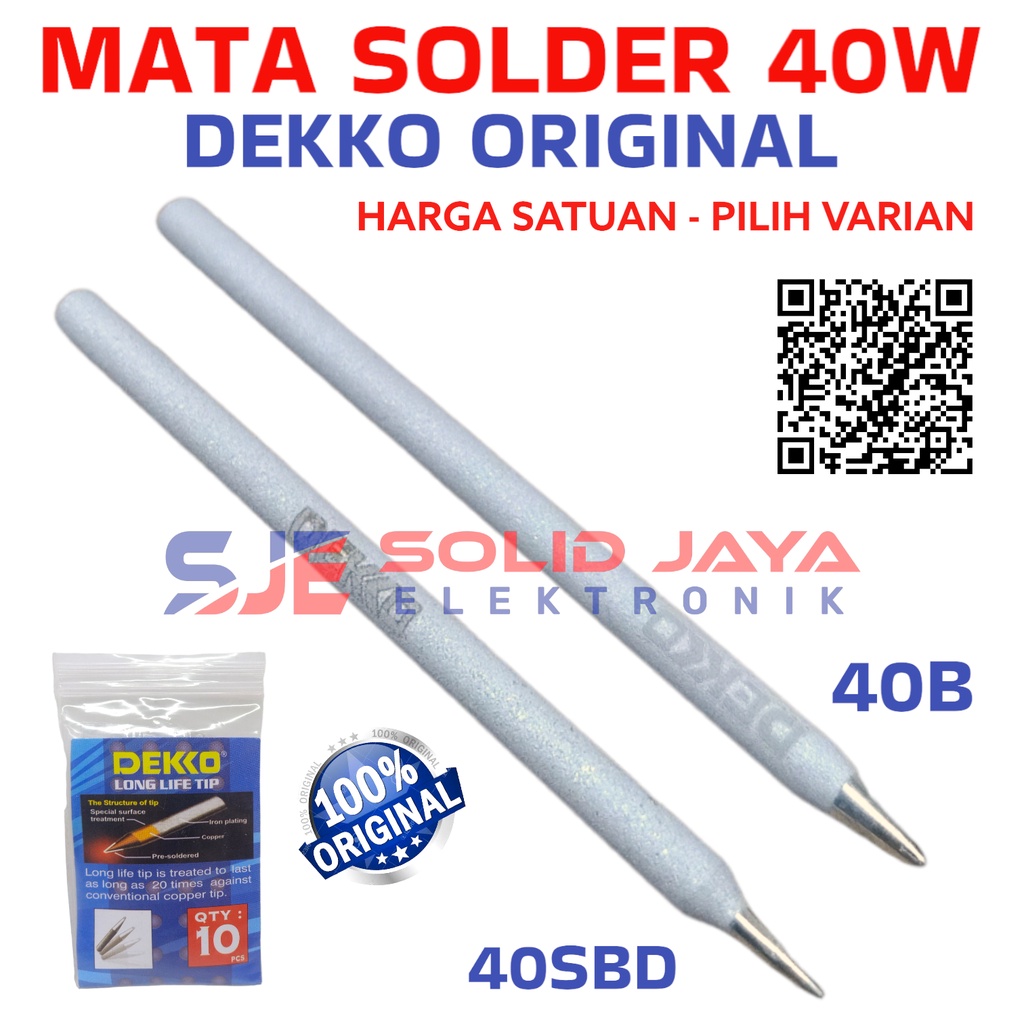 MATA SOLDER DEKKO 40W TIP PAKU SOLDERING TIP DS40N 40B 40SBD DEKO ASLI ORIGINAL ORI