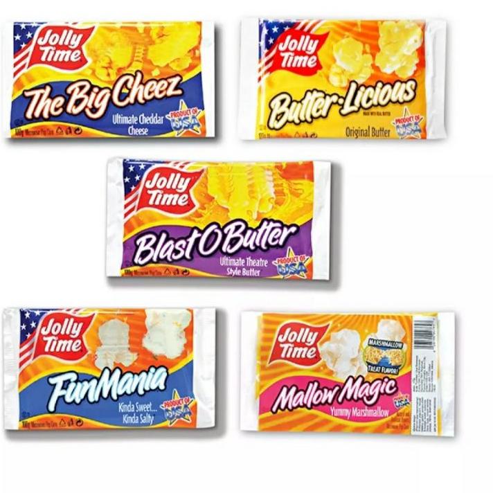 

IdU0g0F Jolly Time Popcorn | Popcorn Murah | Popcorn Enak | Fun Mania | Big Cheese | Blast Of Butter | Butter Licious | Mallow Magic