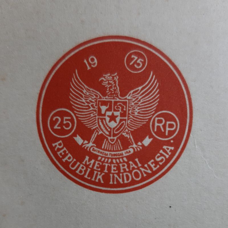 

Kertas Segel Asli Tahun 1975 Double