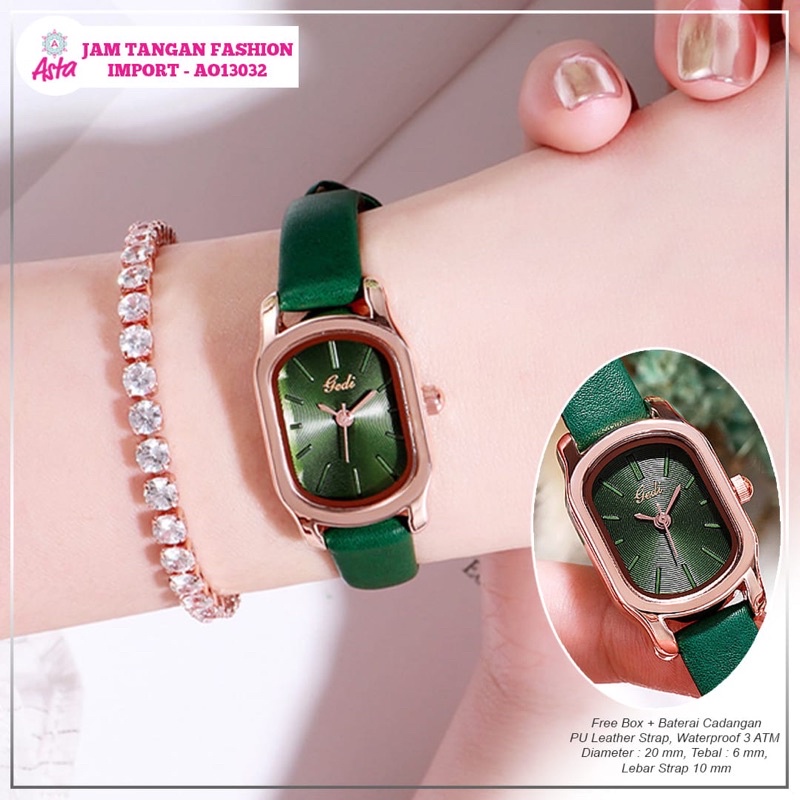 Jam tangan Import AO13032 Green