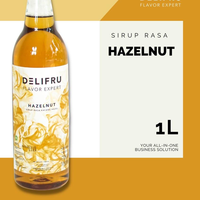 

COD | KI3 | Syrup Hazelnut Delifru 1 Liter - Sirup Kacang Hazelnut Premium