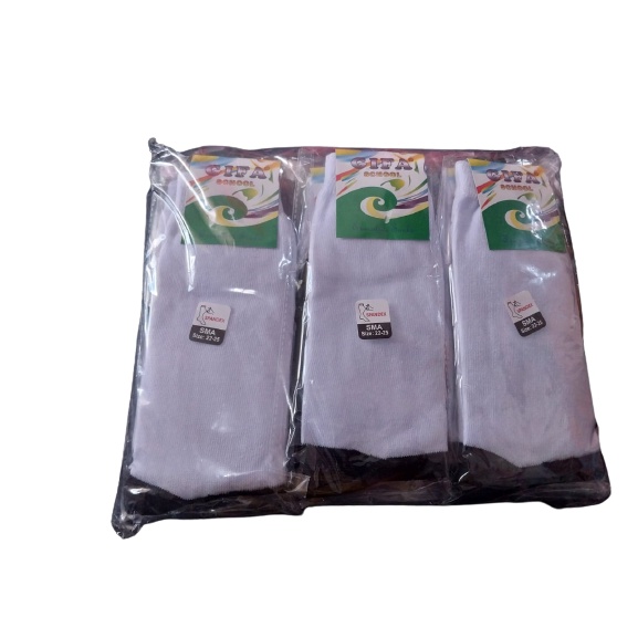 Kaos Kaki Hitam putih SD SMP SMA