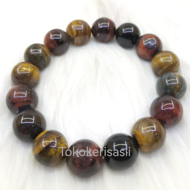 gelang Tiger Eye asli Batu