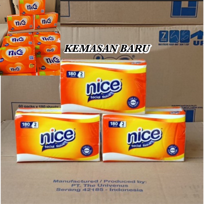 Tisu tissue nice 180 sheets 2ply