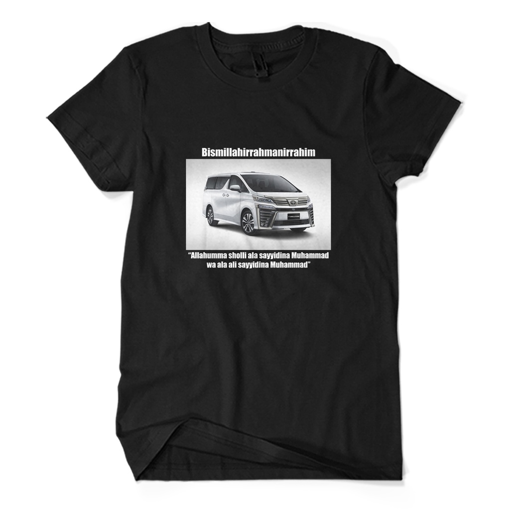 Baju Kaos Pria BISMILLAH ALPHARD Toyota Mobil KAOS KAGE