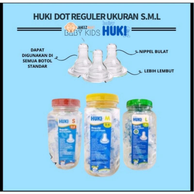 Huki Dot Silicone reguler/Bulat Niple S/M/L